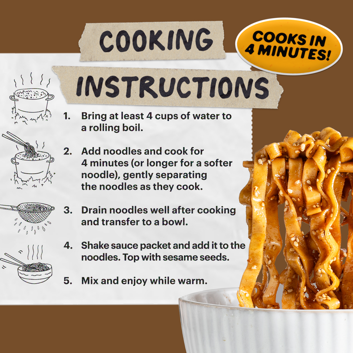 Sesame Miso Noodles | 24 Packs